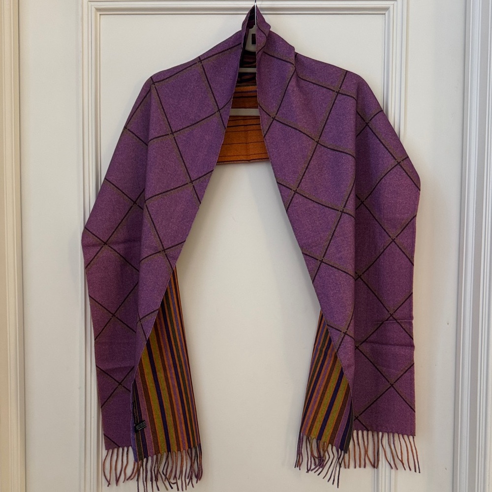 Purple Plaid Women's Scarf